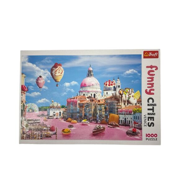 Trefl 1000 Piece Jigsaw Puzzle Funny Cities Venice Italy candy sweets city - Picture 1 of 5